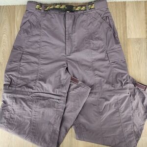 Sport Designs Vintage Women's XL Convertible Cargo Pants Hiking Travel Purple